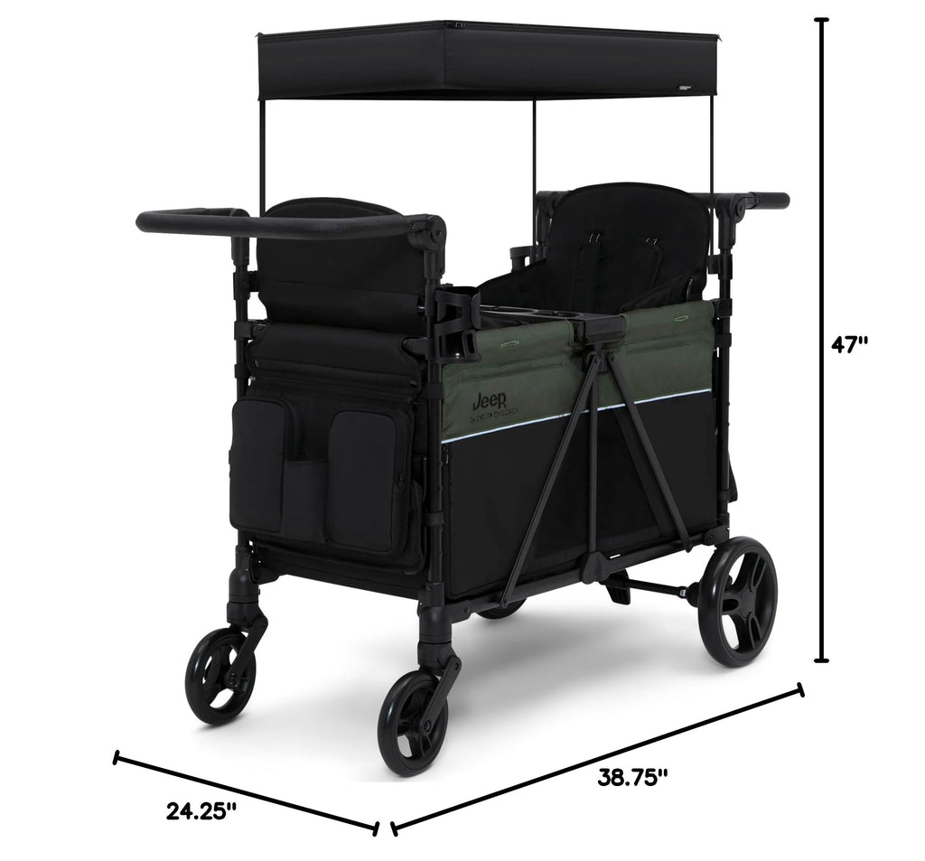 Two-seater baby carriage